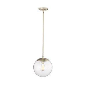 Millennium Lighting Avell Modern Gold Transitional Clear Glass Geometric Standard Medium Pendant Light