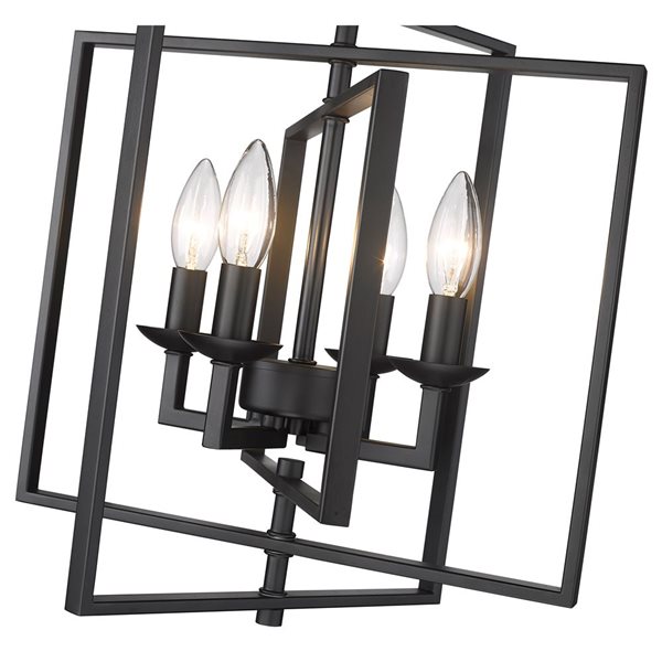 Millennium Lighting Nellis Matte Black Transitional Geometric Standard Medium Pendant Light