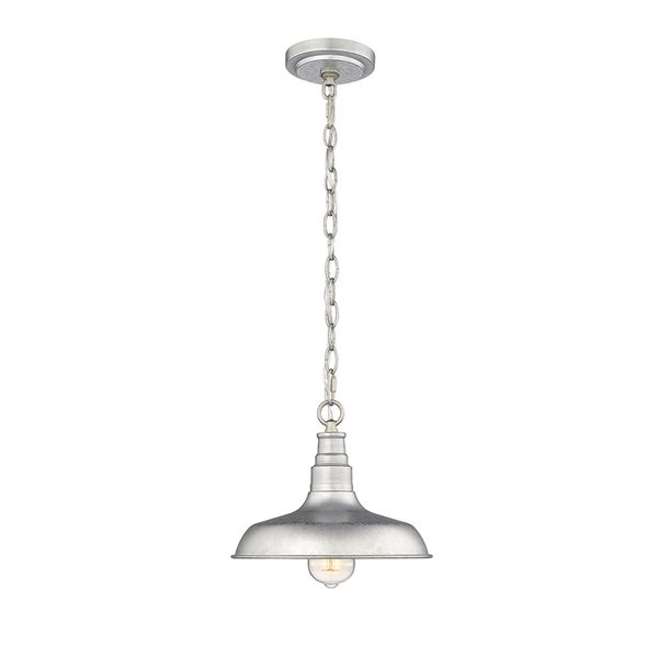 Millennium Lighting Outdoor Galvanized Transitional Lantern Standard Medium Pendant Light