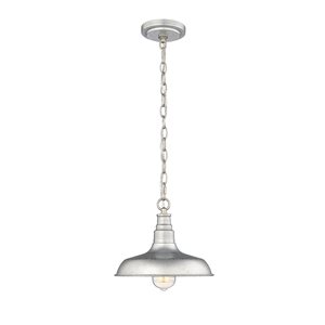 Millennium Lighting Outdoor Galvanized Transitional Lantern Standard Medium Pendant Light