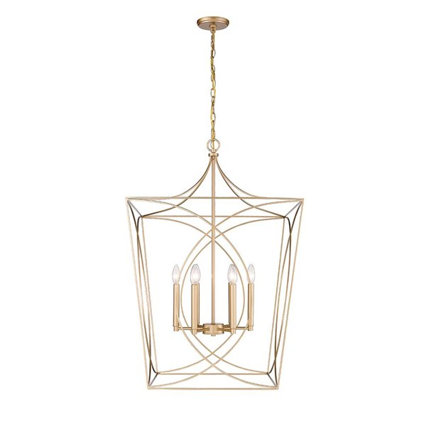 Millennium Lighting Tracy Painted Modern Gold Transitional Geometric Standard Large Pendant Light