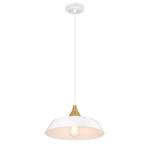 Millennium Lighting Arlo Matte White Transitional Geometric Standard Medium Pendant Light