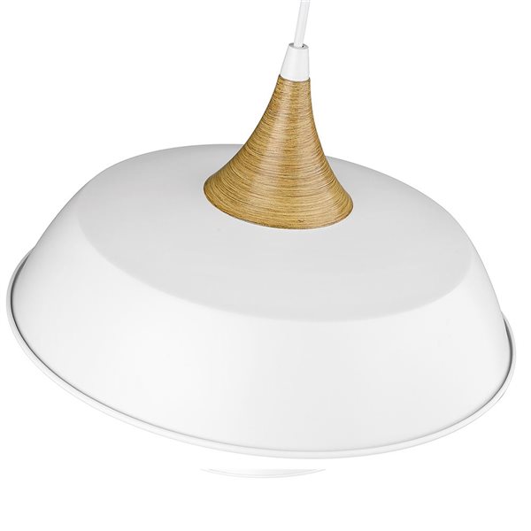 Millennium Lighting Arlo Matte White Transitional Geometric Standard Medium Pendant Light