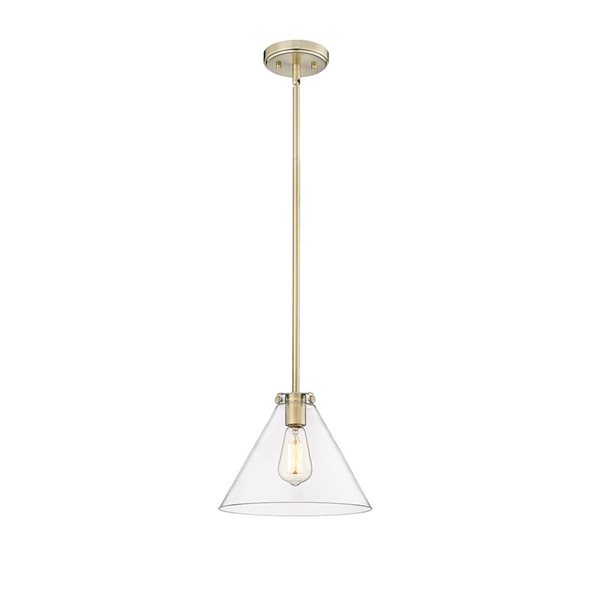 Millennium Lighting Aliza Modern Gold Transitional Clear Glass Geometric Standard Medium Pendant Light