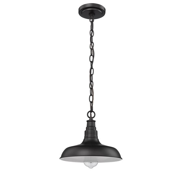 Millennium Lighting Outdoor Powder Coat Black Transitional Lantern Standard Medium Pendant Light