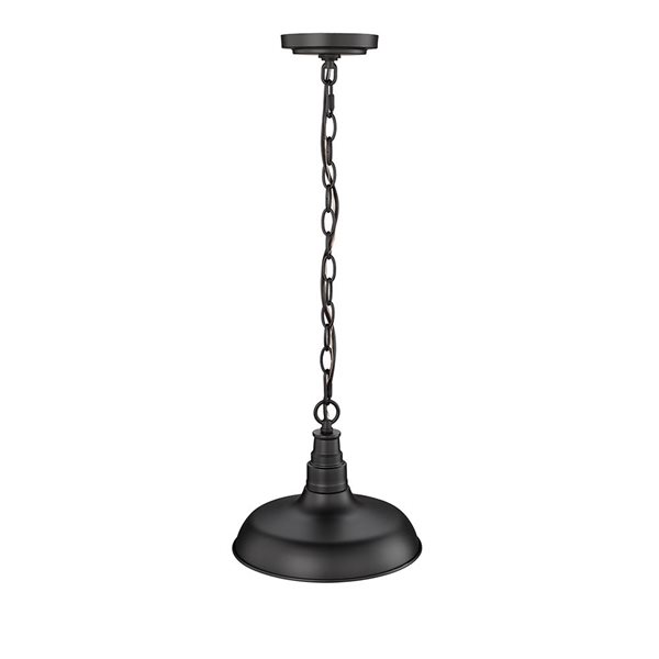 Millennium Lighting Outdoor Powder Coat Black Transitional Lantern Standard Medium Pendant Light