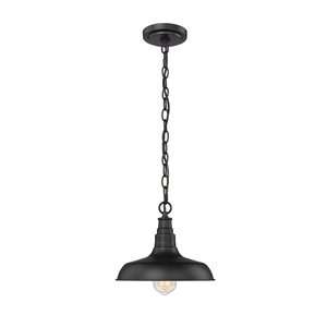 Millennium Lighting Outdoor Powder Coat Black Transitional Lantern Standard Medium Pendant Light