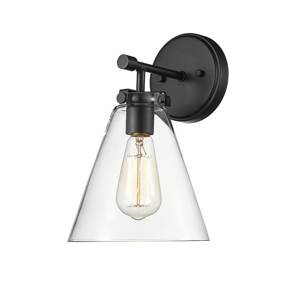 Millennium Lighting Aliza 1-light Black Transitional Vanity Light