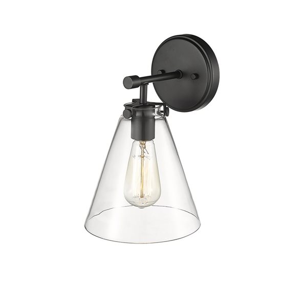 Millennium Lighting Aliza 1-light Black Transitional Vanity Light