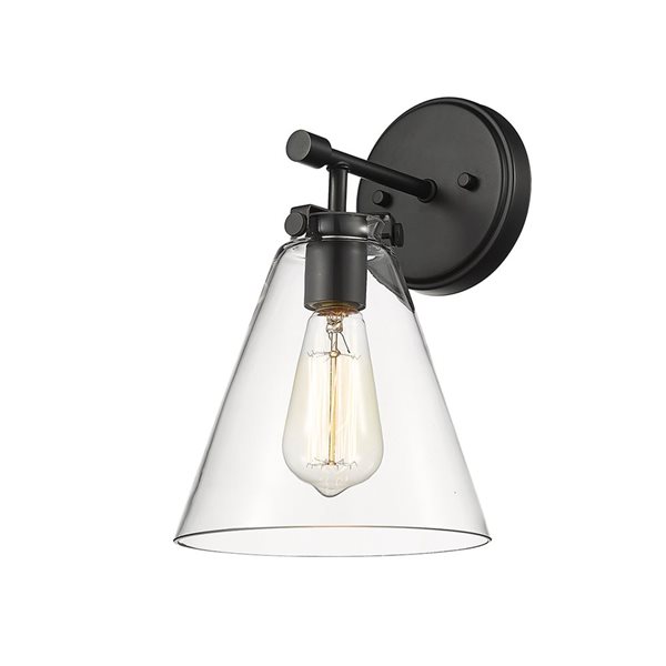 Millennium Lighting Aliza 1-light Black Transitional Vanity Light