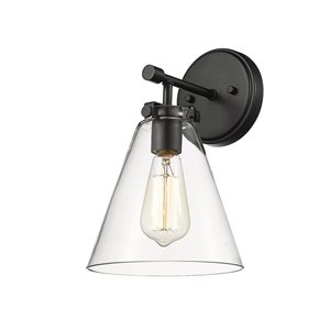 Millennium Lighting Aliza 1-light Black Transitional Vanity Light