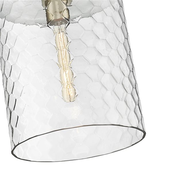 Millennium Lighting Ashli Modern Gold Transitional Clear Glass Geometric Standard Medium Pendant Light