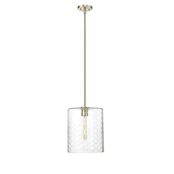 Millennium Lighting Ashli Modern Gold Transitional Clear Glass Geometric Standard Medium Pendant Light