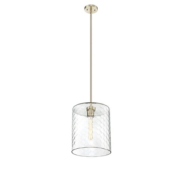 Millennium Lighting Ashli Modern Gold Transitional Clear Glass Geometric Standard Medium Pendant Light