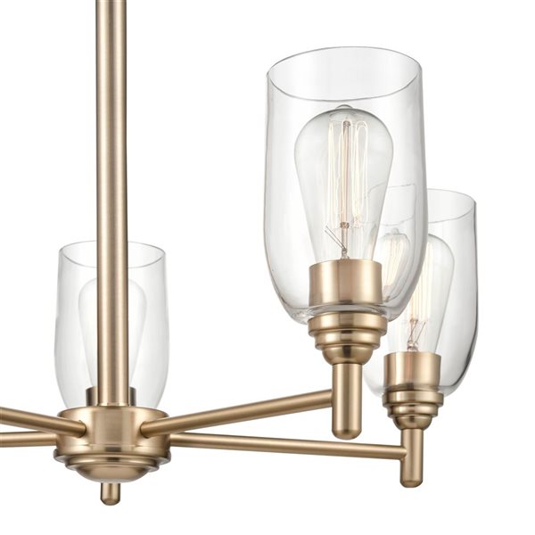 Millennium Lighting Arlett 5-light Modern Gold Modern/Contemporary Chandelier