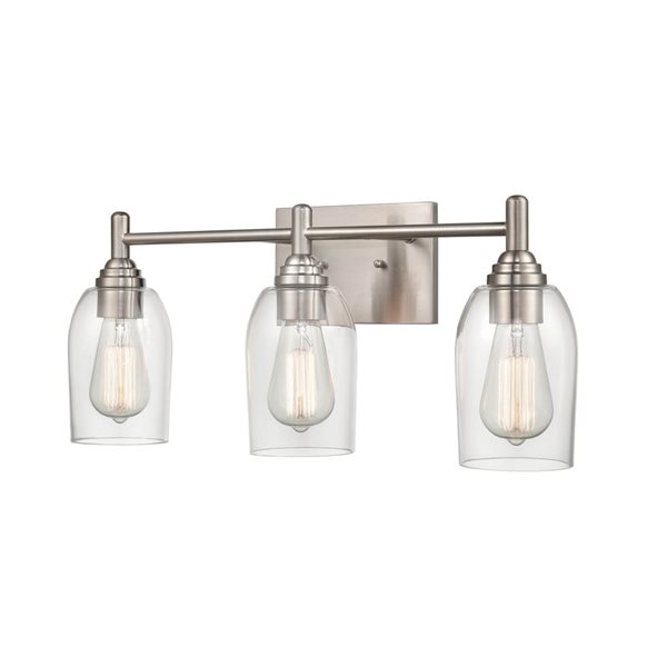 Millennium Lighting Arlett 3-light Nickel Modern/Contemporary Vanity Light