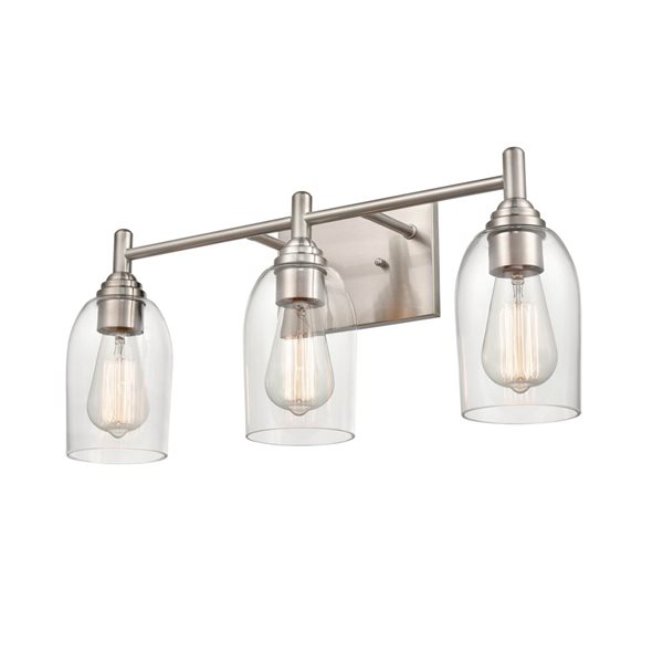 Millennium Lighting Arlett 3-light Nickel Modern/Contemporary Vanity Light