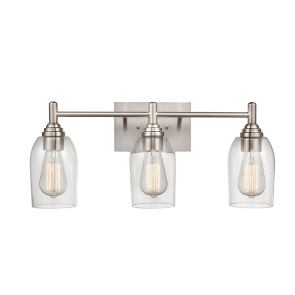 Millennium Lighting Arlett 3-light Nickel Modern/Contemporary Vanity Light