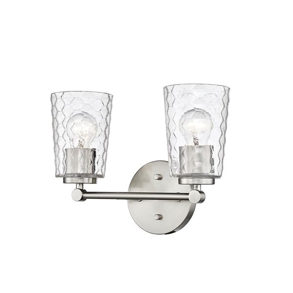 Millennium Lighting Ashli 2-light Nickel Transitional Vanity Light