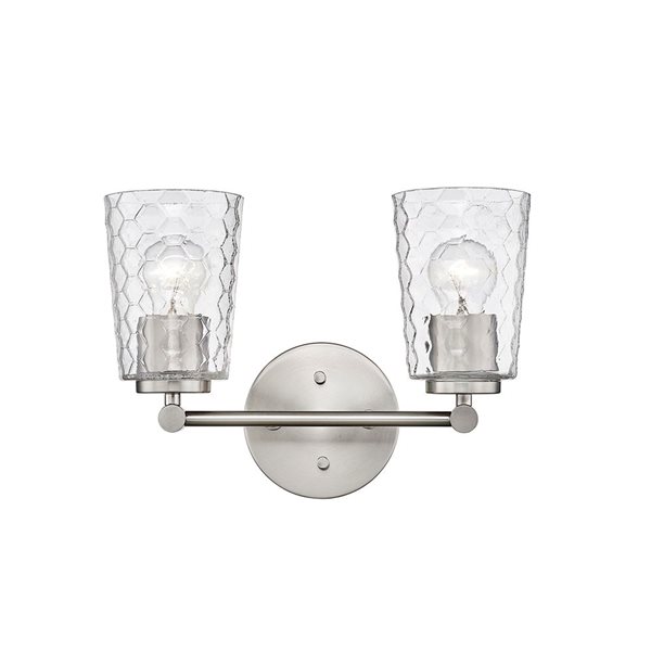 Millennium Lighting Ashli 2-light Nickel Transitional Vanity Light