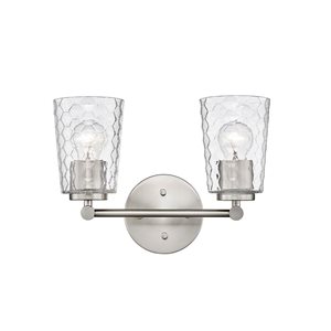 Millennium Lighting Ashli 2-light Nickel Transitional Vanity Light