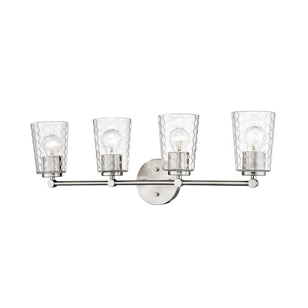 Millennium Lighting Ashli 4-light Nickel Transitional Vanity Light