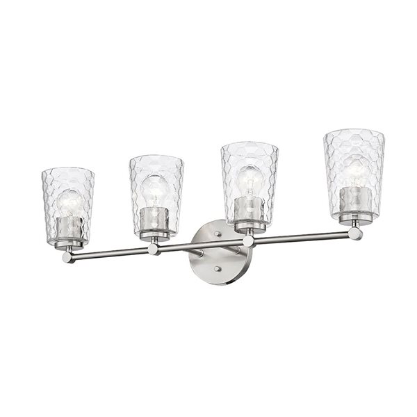 Millennium Lighting Ashli 4-light Nickel Transitional Vanity Light