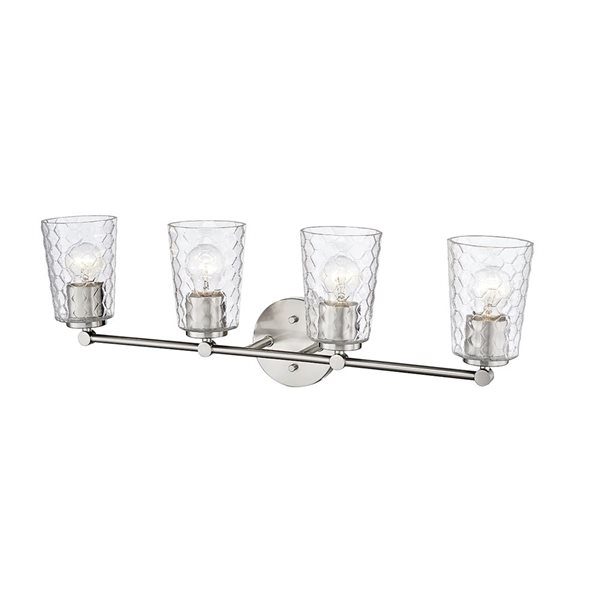 Millennium Lighting Ashli 4-light Nickel Transitional Vanity Light