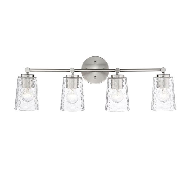 Millennium Lighting Ashli 4-light Nickel Transitional Vanity Light