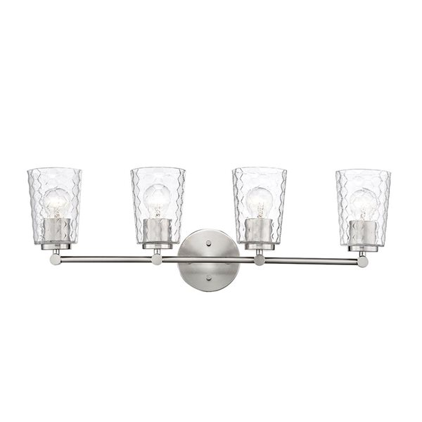 Millennium Lighting Ashli 4-light Nickel Transitional Vanity Light