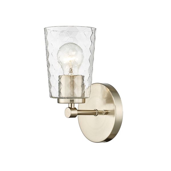 Millennium Lighting Ashli 4.25-in W 1-light Modern Gold Transitional Wall Sconce