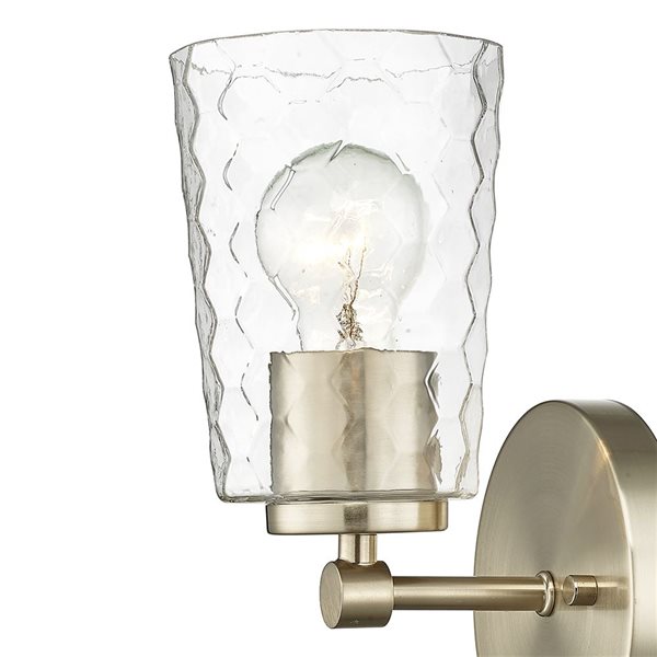 Millennium Lighting Ashli 4.25-in W 1-light Modern Gold Transitional Wall Sconce