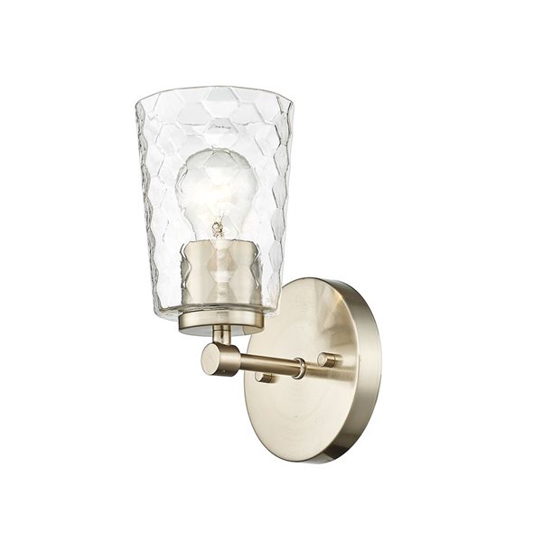 Millennium Lighting Ashli 4.25-in W 1-light Modern Gold Transitional Wall Sconce