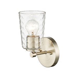 Millennium Lighting Ashli 4.25-in W 1-light Modern Gold Transitional Wall Sconce