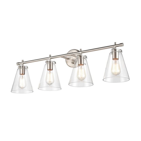 Millennium Lighting Aliza 4-light Nickel Glam Vanity Light Bar