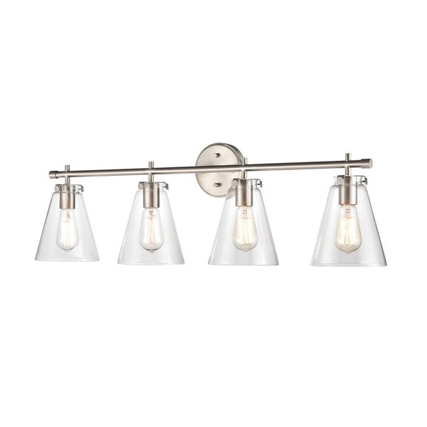 Millennium Lighting Aliza 4-light Nickel Glam Vanity Light Bar