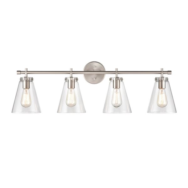 Millennium Lighting Aliza 4-light Nickel Glam Vanity Light Bar