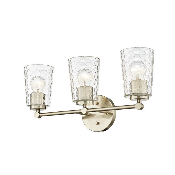 Millennium Lighting Ashli 3-light Gold Transitional Vanity Light