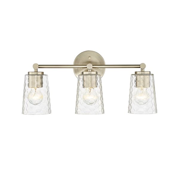 Millennium Lighting Ashli 3-light Gold Transitional Vanity Light