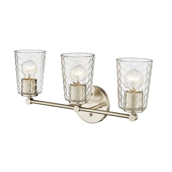 Millennium Lighting Ashli 3-light Gold Transitional Vanity Light