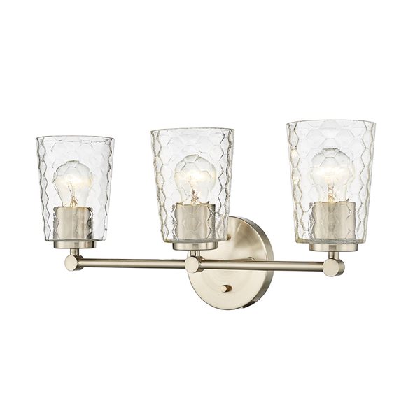 Millennium Lighting Ashli 3-light Gold Transitional Vanity Light