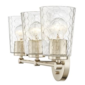 Millennium Lighting Ashli 3-light Gold Transitional Vanity Light