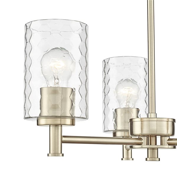 Millennium Lighting Ashli 3-light Modern Gold Glam Chandelier