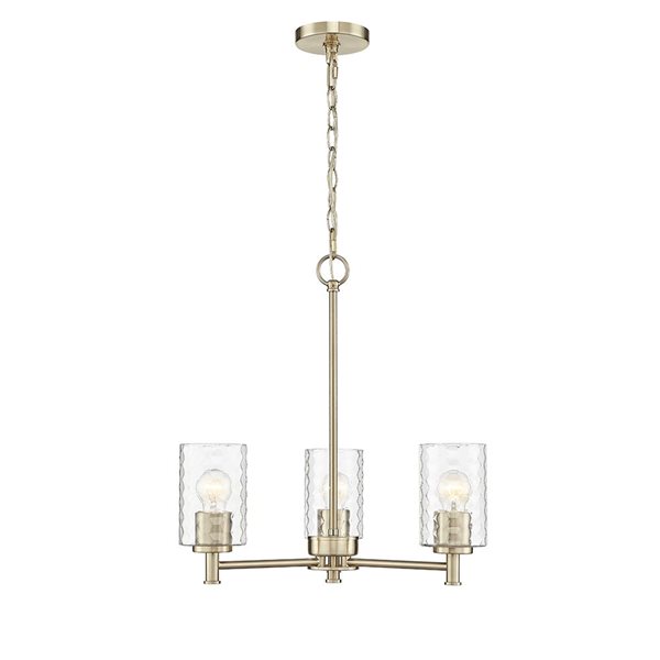 Millennium Lighting Ashli 3-light Modern Gold Glam Chandelier