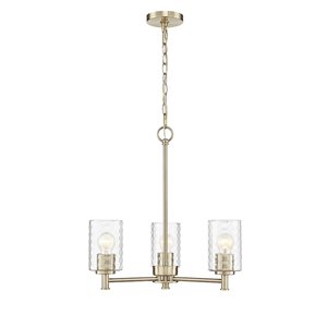 Millennium Lighting Ashli 3-light Modern Gold Glam Chandelier