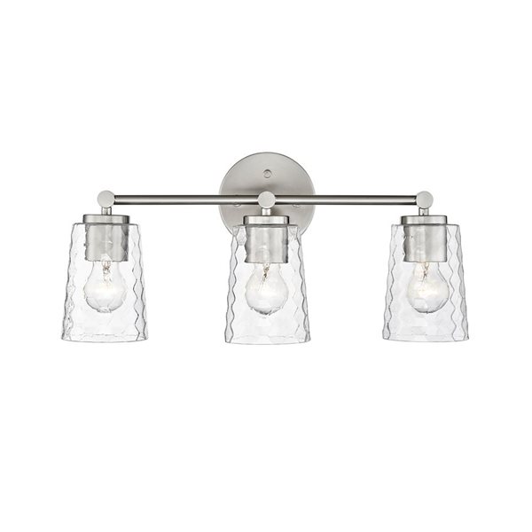 Millennium Lighting Ashli 3-light Nickel Transitional Vanity Light