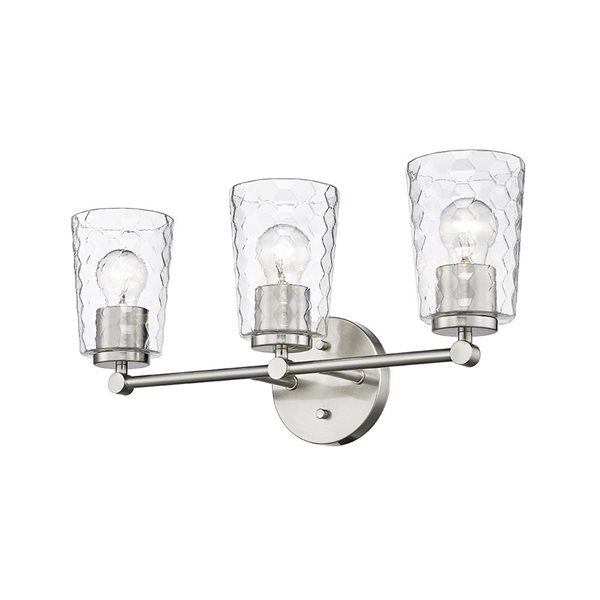 Millennium Lighting Ashli 3-light Nickel Transitional Vanity Light