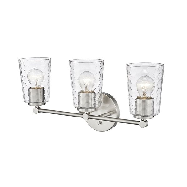 Millennium Lighting Ashli 3-light Nickel Transitional Vanity Light