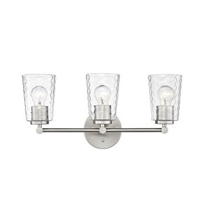 Millennium Lighting Ashli 3-light Nickel Transitional Vanity Light