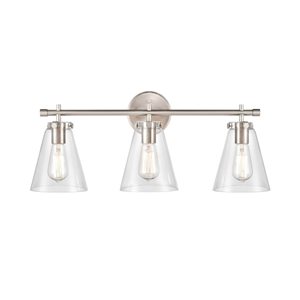 Millennium Lighting Aliza 3-light Nickel Glam Vanity Light Bar